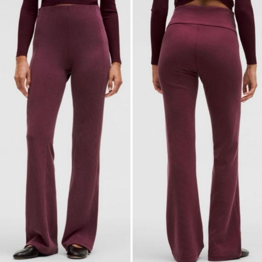 lululemon athletica High-Waist Flare Pants in Wine